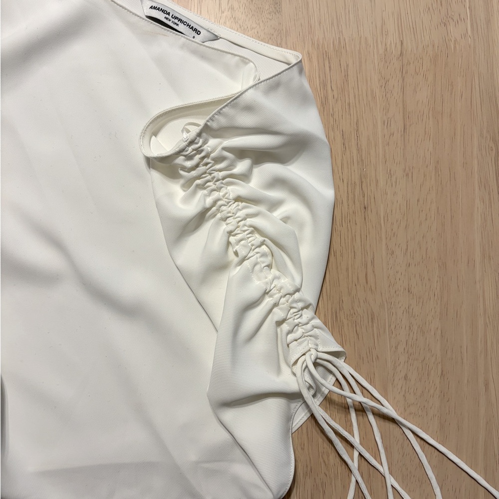 Amanda Uprichard One-Shoulder Cinch Top - Picture 2 of 3